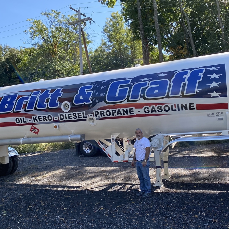 40' Long Propane Tanker for Britt & Graff